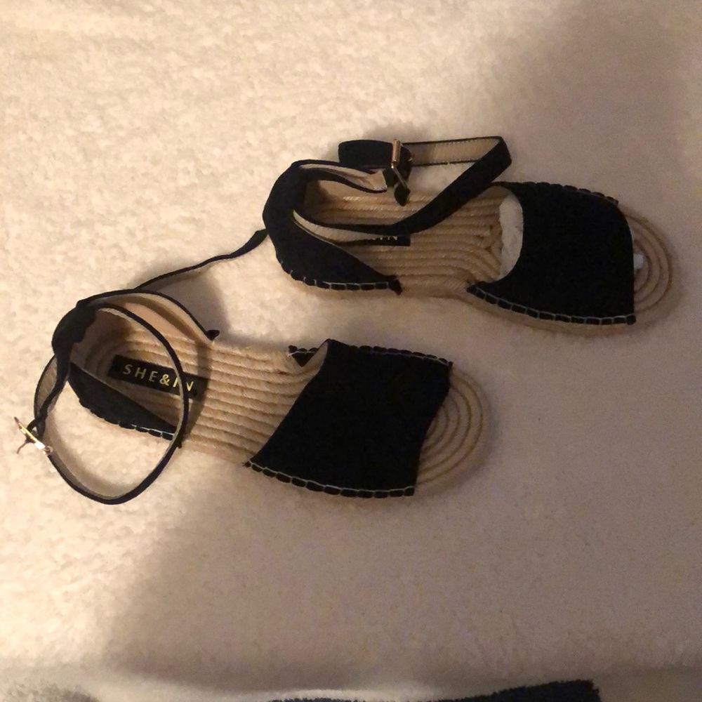Shein - flat shoes with ankle strap